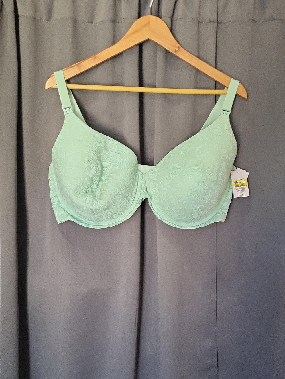 Light Green Lace Nursing  Underwire Bra - Women Intimates